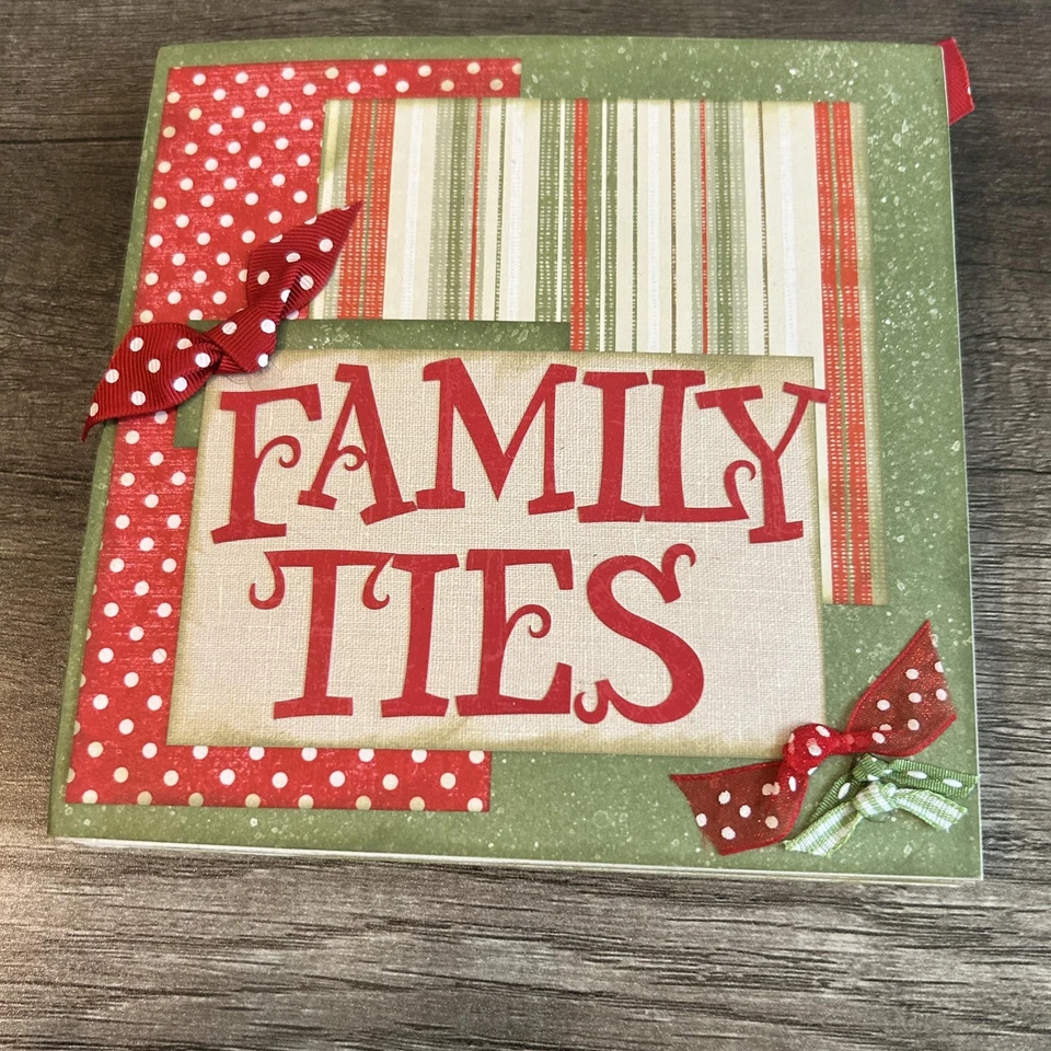 BoBunny Family Ties Scrapbook Mini Album Cherry Pie Kit + Instructions Lot Set - Image 2 of 4