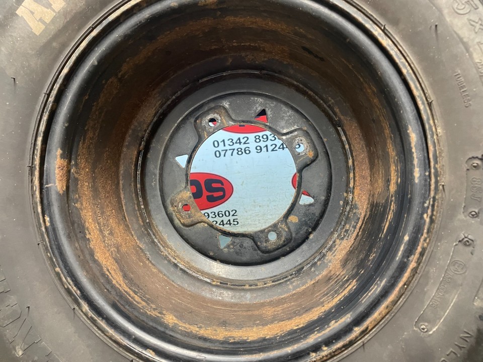 4 stud rear 12 x 8 wheel rim + 25x10-12 tyre X Polaris Ranger 500 4x4 ...