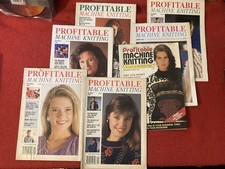 PROFITABLE MACHINE KNITTING VINTAGE MAGAZINE X 7 1988-1991 FREE UK POST