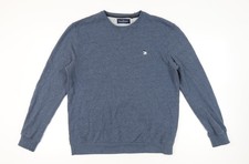 Mens UK Size L The Spitalfields Shirt Co. Blue Pullover Sweatshirt