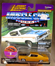 1998 Johnny Lightning Muscle Cars Usa 9 1970 Amc Rebel Machine Gold Wcragar Sp