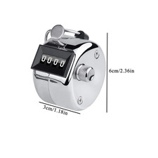 Metal Handheld Tally Counter 4-Digit Number Count Clicker,Mechanical Counters Cl