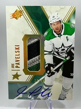 JOE PAVELSKI 2021-22 UD SPx / Patch / Auto /49 Dallas Stars