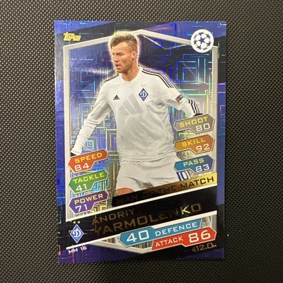 2016 Topps Match Attax UCL Man of the Squares Andriy Yarmolenko Andry #MM16 
