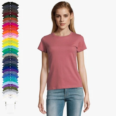 SOL'S - Damen T Shirt Imperial Woman Tshirt In Vielen Farben bis Größe 3XL - Bild 1 von 4
