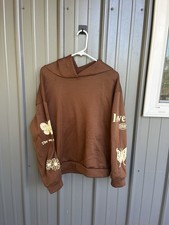 Shein Women's Hooded Sweatshirt Brown Sz L