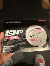 TaylorMade SpeedSoft INK Pink Dozen Golf Balls New In Box