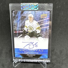 2023-24 UD Clear Cut Canvas Signatures John Beecher Rookie Auto #CS-JB Boston