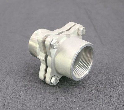 Ventil Artikel: CL-DLFC-150 Anschlüsse 1 1/2'' IG / AG aus Edelstahl unbenutzt