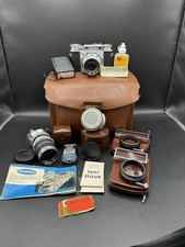 Vintage Voigtlander Prominent 35mm Camera, Lenses Accessories Collectors Set