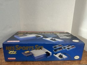 Original Nintendo NES Sports Set Box, Styrofoam, Manual, Posters NO CONSOLE Mint
