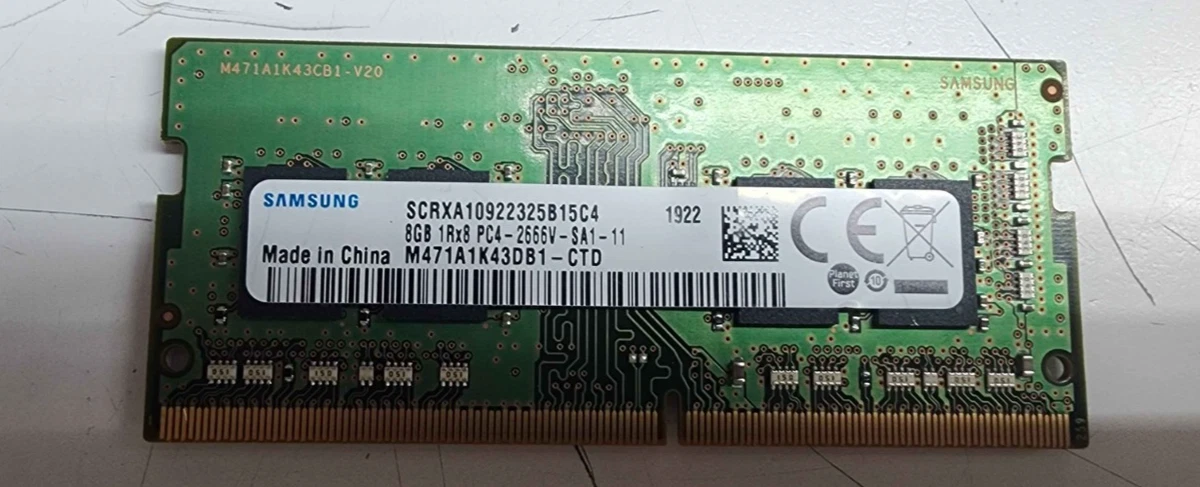 Samsung SO-DIMM Computer PC4-21300 (DDR4-2666) Bus Speed Memory