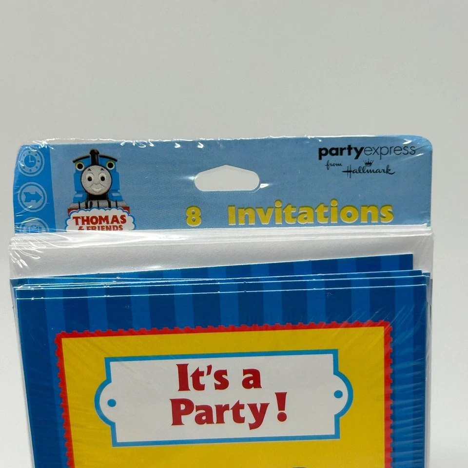 It's A Party Thomas The Train Party Express Hallmark Invitations 8 Lot of 2 - Image 4 of 4