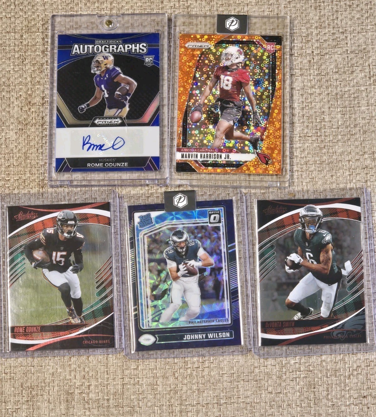 ROME ODUNZE 2024 Panini Prizm Draft AUTO BLUE ROOKIE RC 30/149 Bears DPA-ROE