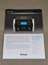 McIntosh MC2301 Vacuum Tube Monoblock Power Amplifier Brochure D-2346
