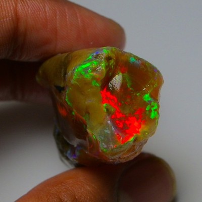 Large Opal Rough 85.00 Carat Natural Ethiopian Oil Opal Raw, Fire Opal Gemstone