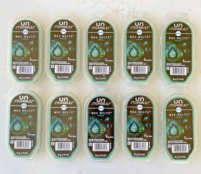 SET OF 10 ~ Febreze UNSTOPABLES FRESH Wax Melts ~ (60 Total Wax Cubes)