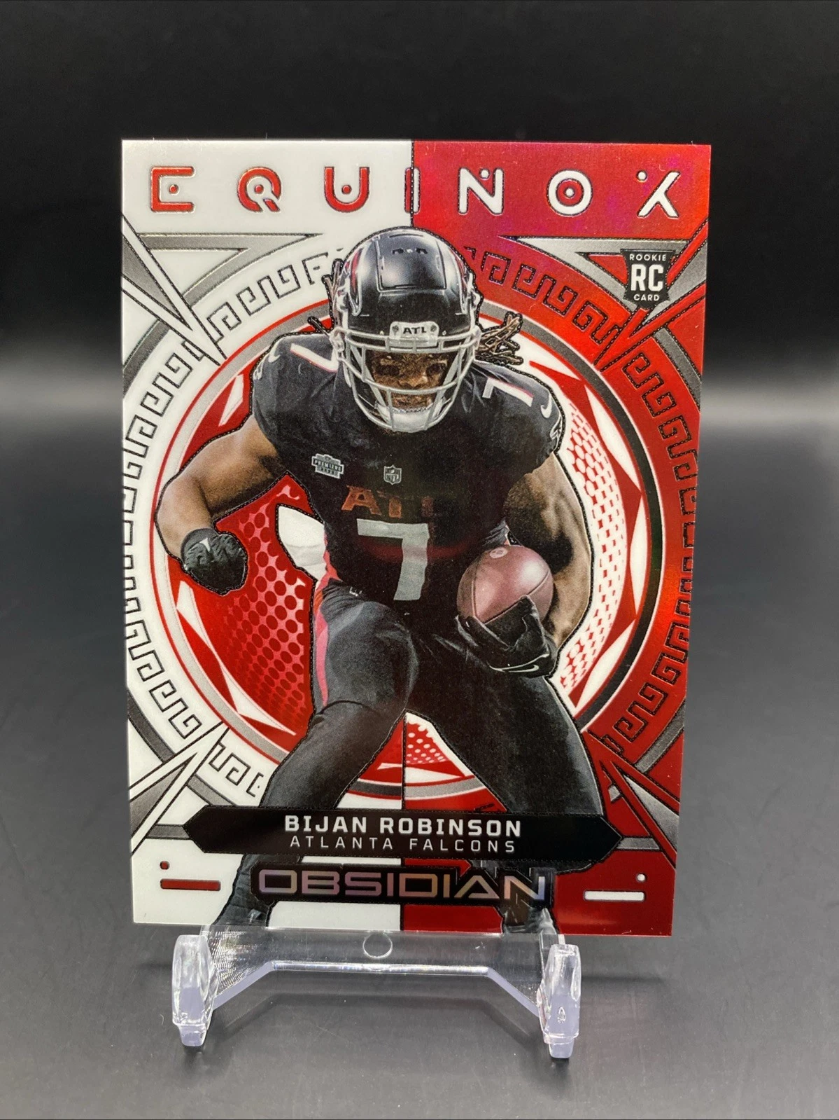 Bijan Robinson Panini Obsidian Equinox #1 Electric Etch Asia Gold Flood