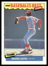 1986 Fleer Baseball's Best Sluggers vs. Pitchers Mario Soto Cincinnati Reds #36