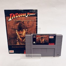 Indiana Jones Greatest Adventures Super Nintendo SNES Cartridge + Manual Tested