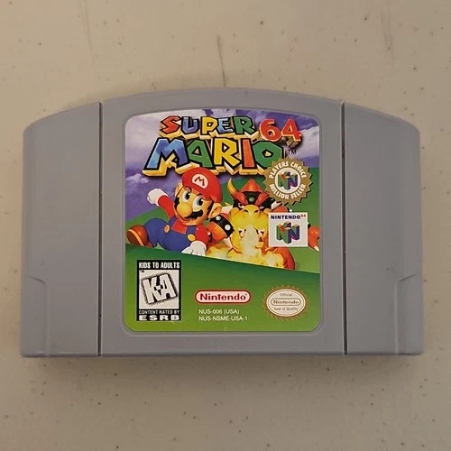 Nintendo Super Mario 64 Nintendo 64 Player's Choice Platformer 1996 NTSC-U/C K-A