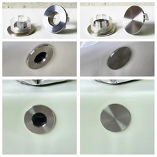 Replacement Sink Overflow Covers Round Trim Ring Cap Kitchen Bathroom Supplies