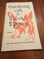 Rare 1970 Pink Adobe Cookbook: Cooking with a Silver Spoon