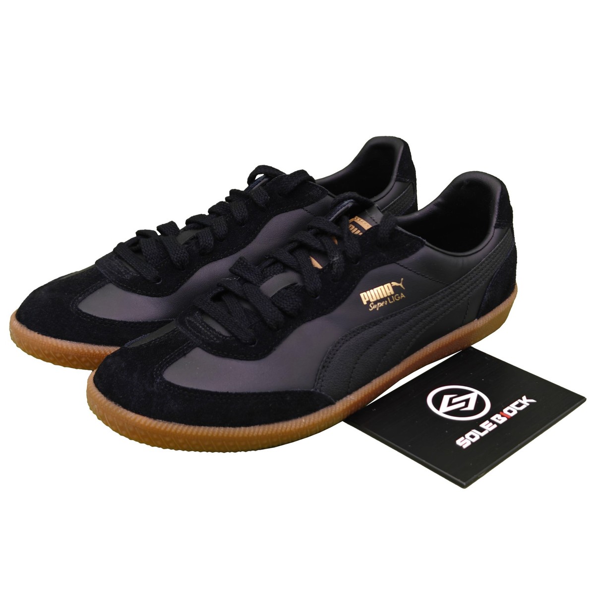 PUMA Super Liga OG Retro Black Gold Gum - 356999-28 | eBay