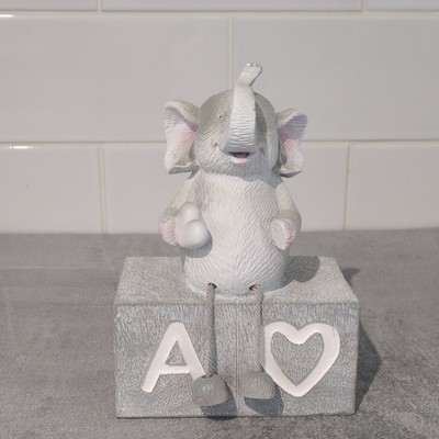 Elefant Spardose Sparschwein Next grau guter Zustand