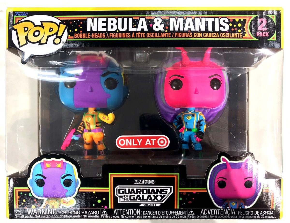 NEBULA & MANTIS Funko Pop Black Light exclusiv Guardians of The