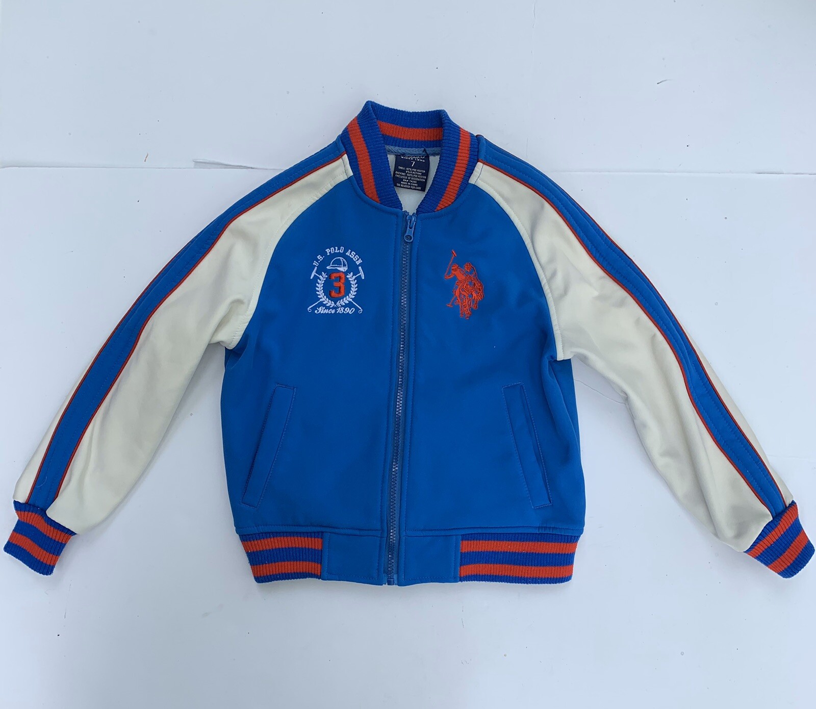 Giacca bambino US Polo Assn Big Pony full zip taglia 7 usata in ottime condizioni