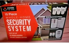 Power to Go 15 Piece Whole Home Security Easy Setup System NEW in Box.