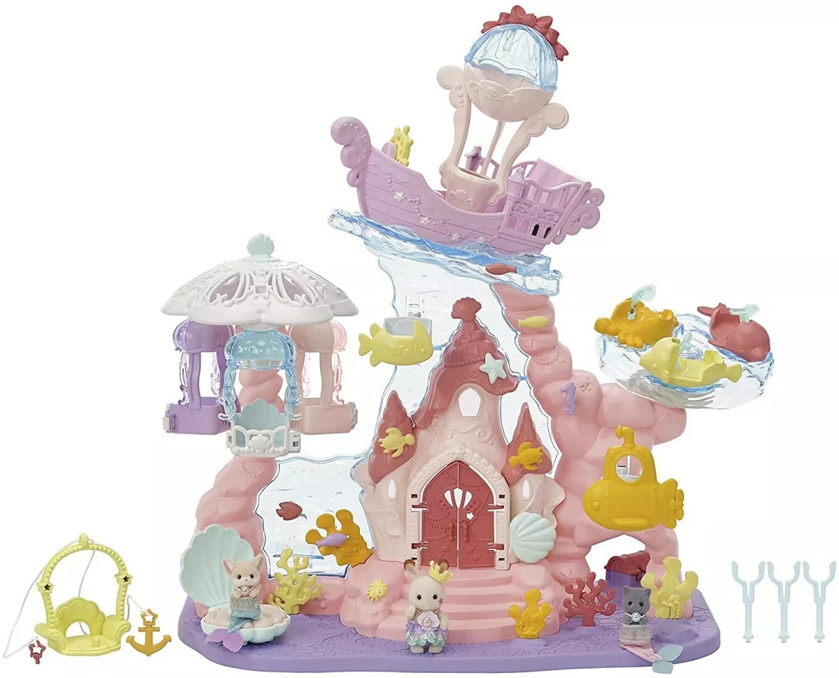 Sylvanian Families dream color mermaid castle doll house size 18 x