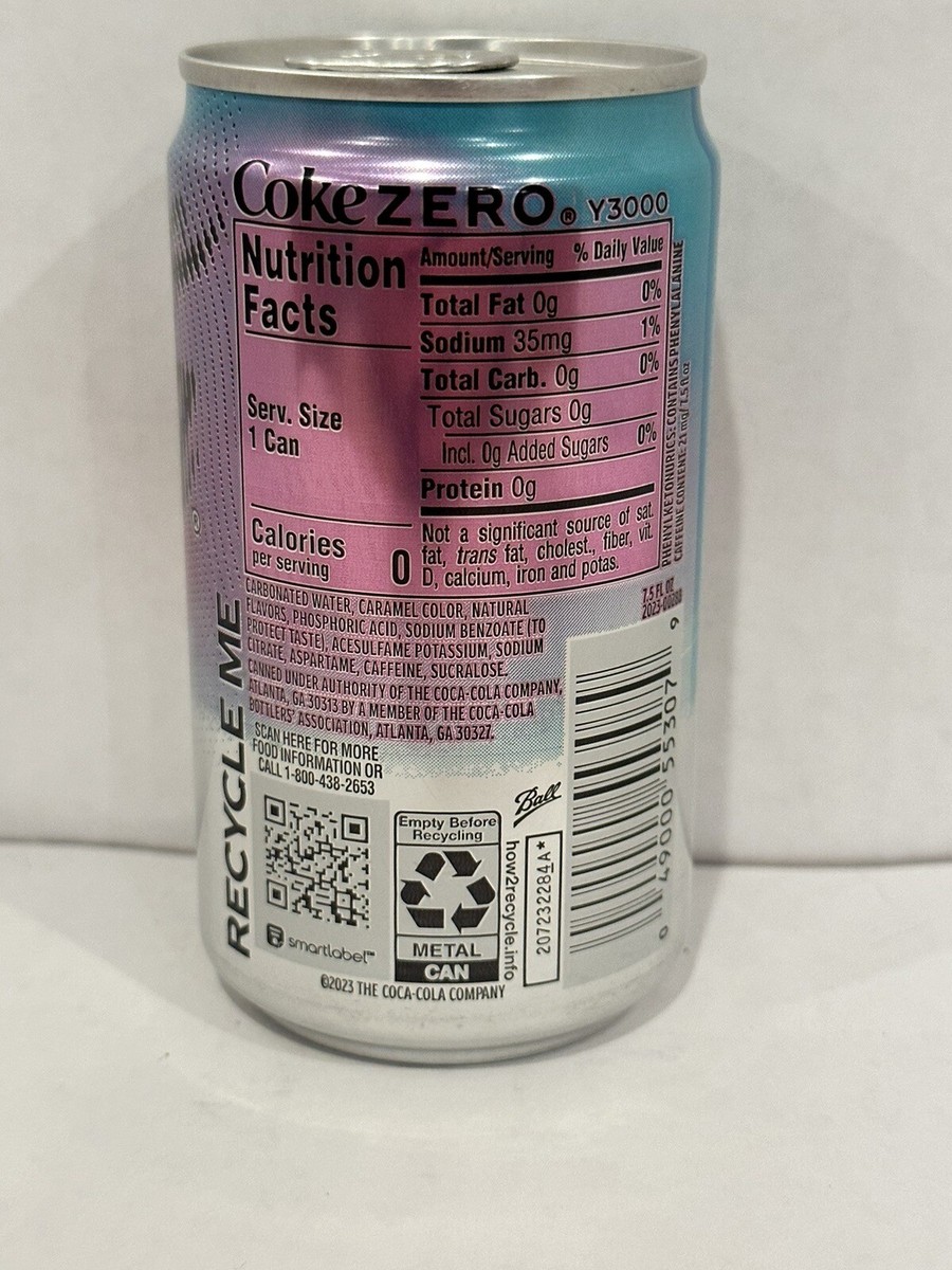 Coca-Cola Zero Sugar Creations Y3000 Limited Edition Soda Coca-Cola Zero Sugar Creations Y3000 Limited Edition Soda
