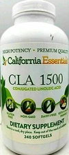 CLA 1500mg Conjugated Linoleic Acid 240 Softgels Weight Loss Fat Burner USA