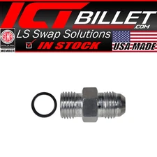 -6AN Flare to 6 Oring ORB Male Fuel Pump Rail Adapter Fitting Flare Hose Bare