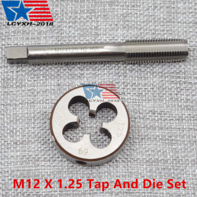 NEW M12 x 1.25 mm UNEF HSS Thread Tap & Die Set Right Hand USA