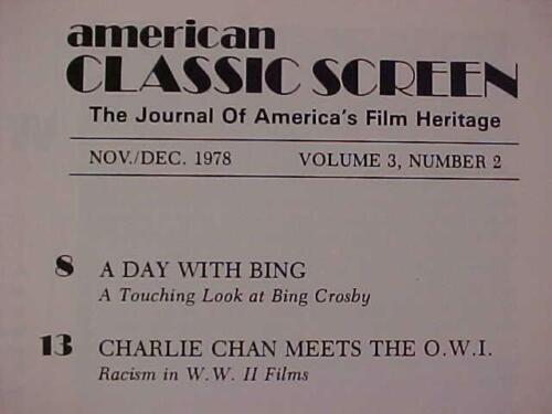 RARE VINTAGE ORIG ~CLASSIC SCREEN~ OLD MOVIE PICTURE MAGAZINE BING CROSBY+ 1978 - Foto 3 di 9