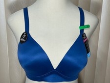 Bali T Shirt Bra L Wireless Convertible V Neck Comfort Revolution Blue DF3460