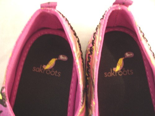 SAKROOTS Womens Textile Multi Color No Lace Sneakers Retro Look Funky Sz 7.5 M - Picture 6 of 12