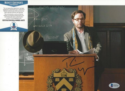 RAINN WILSON SIGNED 'TRANSFORMERS' 8x10 MOVIE PHOTO BECKETT COA THE OFFICE ACTOR