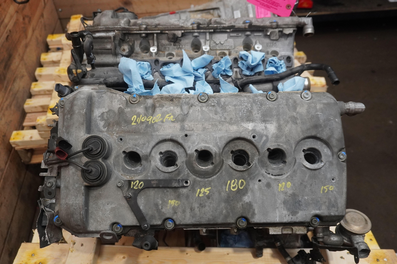 6.0l Twin Turbo Engine Motor Long Block Bentley Continental Flying Spur 06 *Note