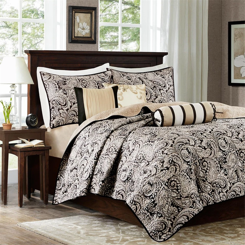 Juego de 6 colchas acolchadas reversibles con almohadas Madison Park Aubrey Foto 4 de 4