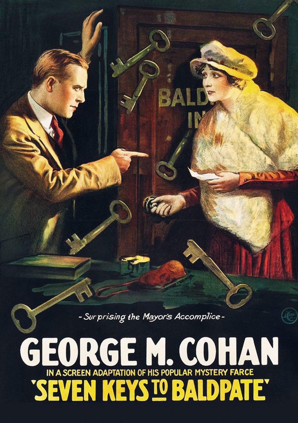 Seven Keys To Baldpate (Silent) (DVD) George M. Cohan Hedda Hopper