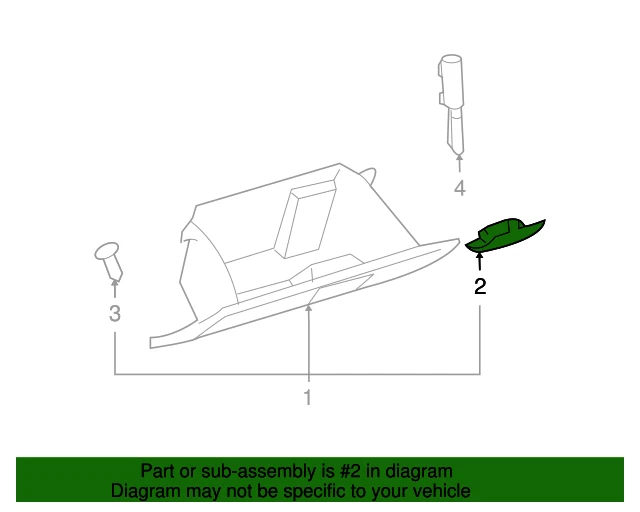 GENUINO OEM TOYOTA FJ CRUISER xA xB GUANTE COMPARTIMENTO CERRADURA PUERTA 55506-44010-B0 Foto 4 de 4