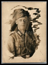 Photo, WW2, soldier in studio portrait c, 5026-1251