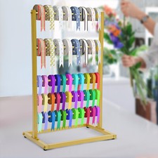 5Tier Freestanding Ribbon Organizer Rack 5 Tier Organizer Metal Ribbon Holder US