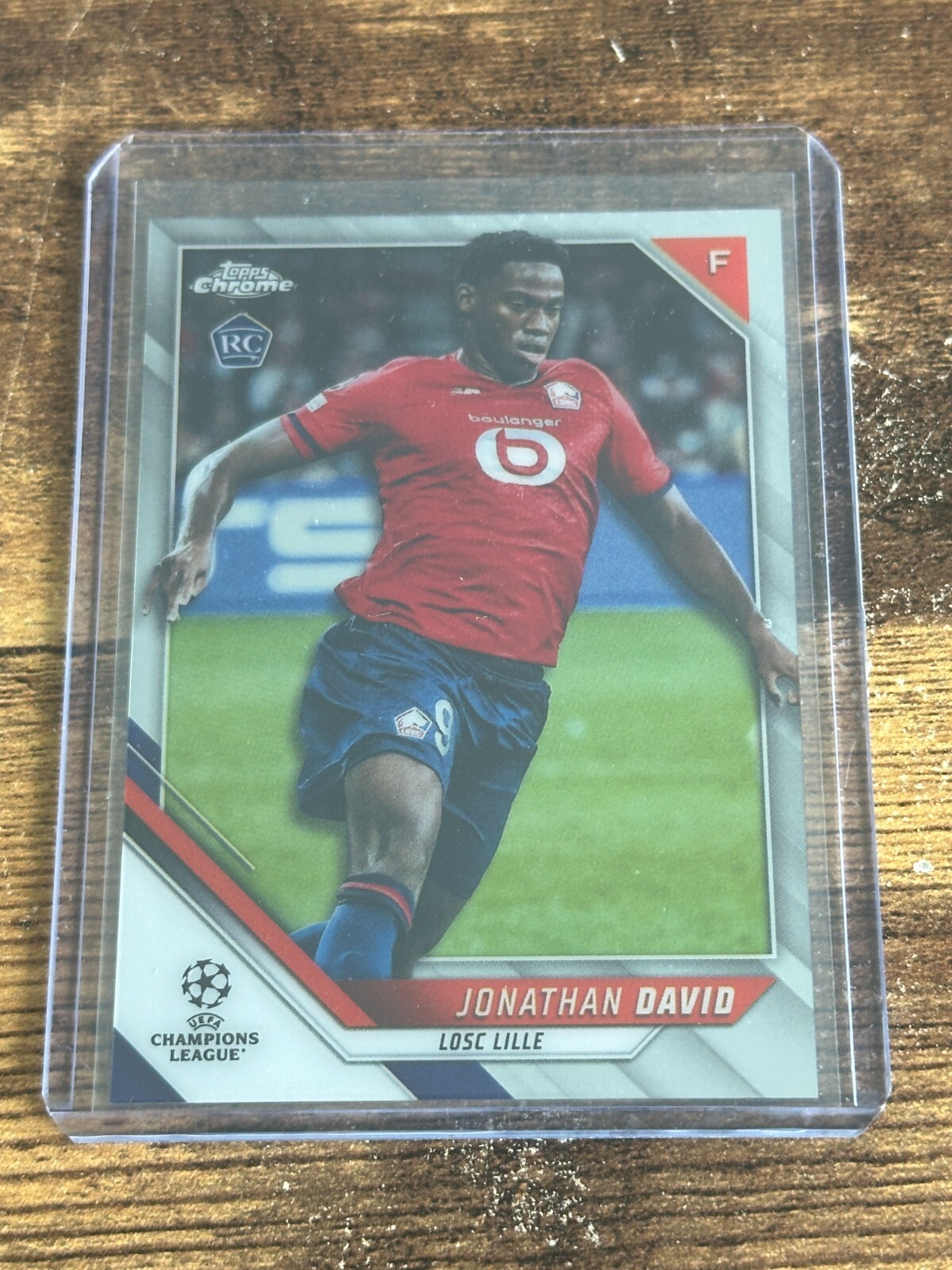 2021-22 Topps Chrome UEFA Champions League Soccer #191 Jonathan David  Rookie