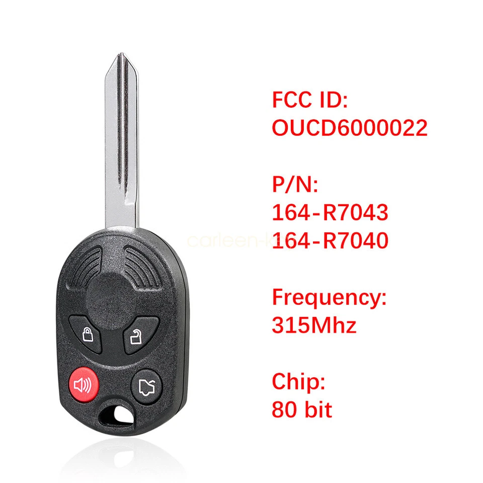 Mando a distancia sin llave Mercury Mariner 2005 2006 2007 2008 2009 2010 2011 Foto 3 de 4