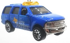 Christmas Ornament for Ford Expedition Police Blue